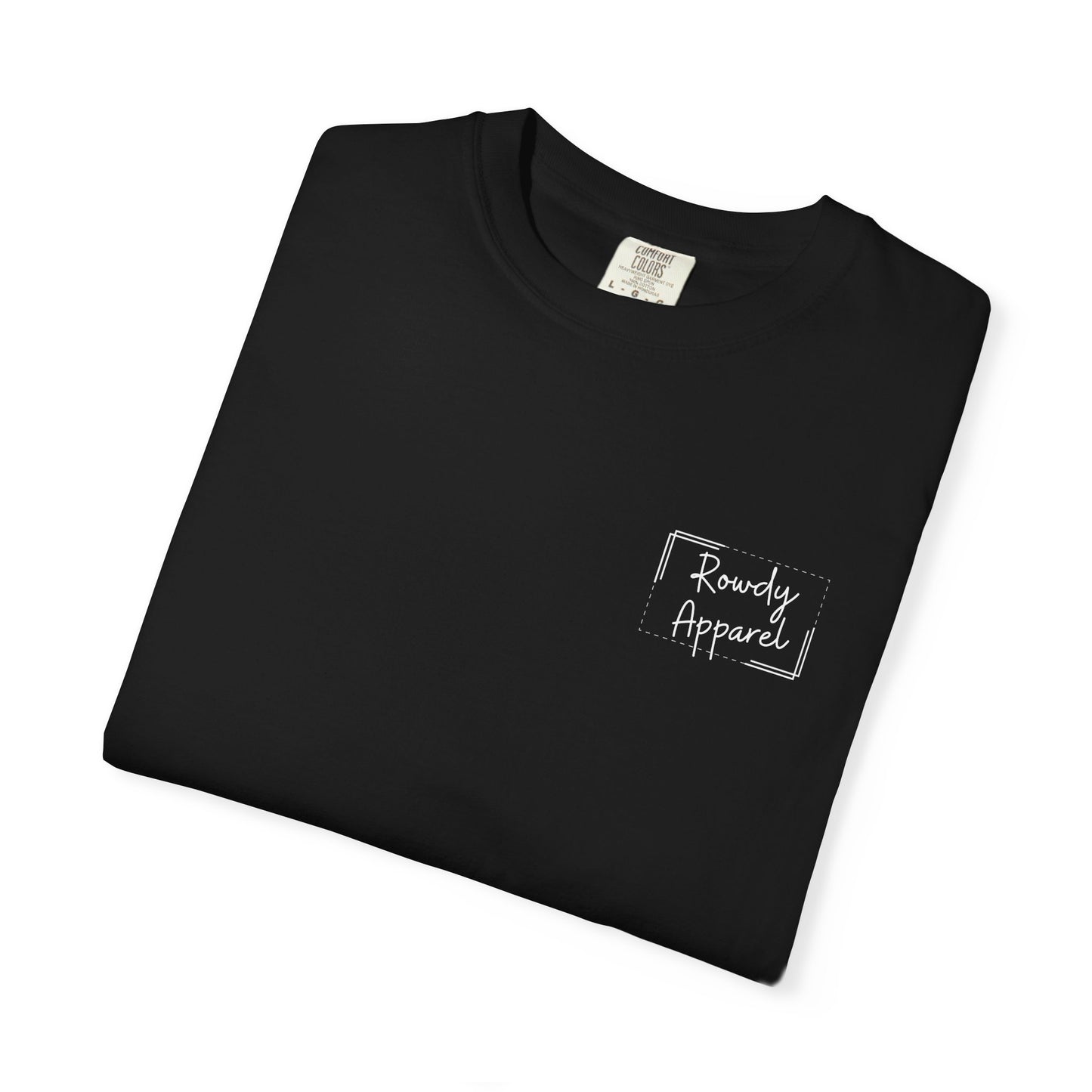 Rowdy Apparel Dotted Line Logo Unisex Garment-Dyed T-shirt