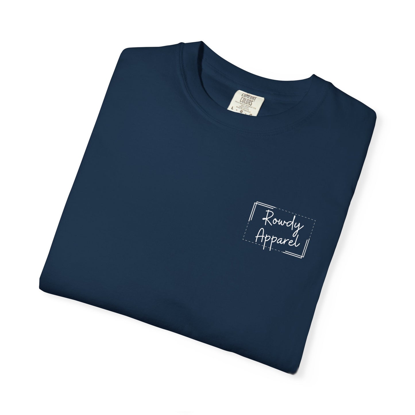 Rowdy Apparel Dotted Line Logo Unisex Garment-Dyed T-shirt