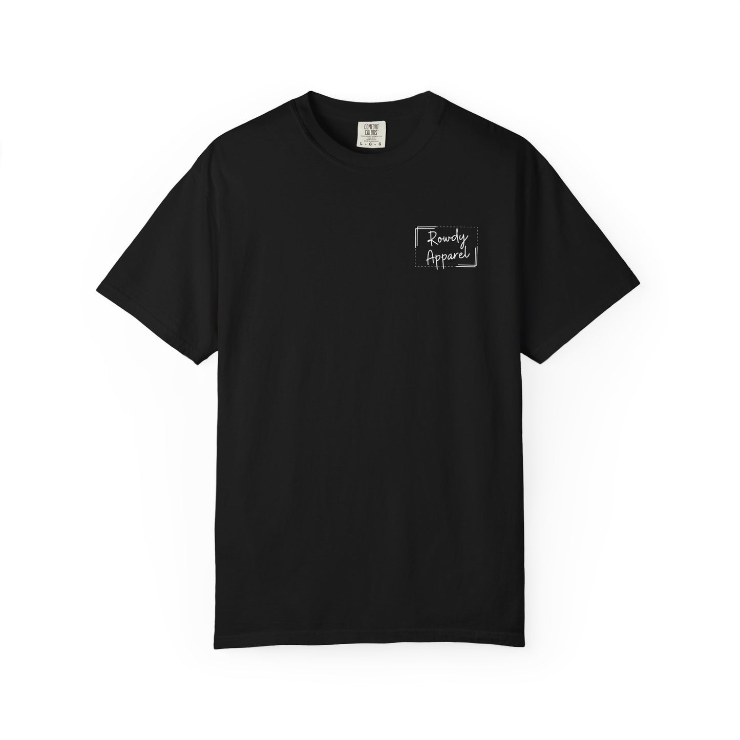 Rowdy Apparel Dotted Line Logo Unisex Garment-Dyed T-shirt