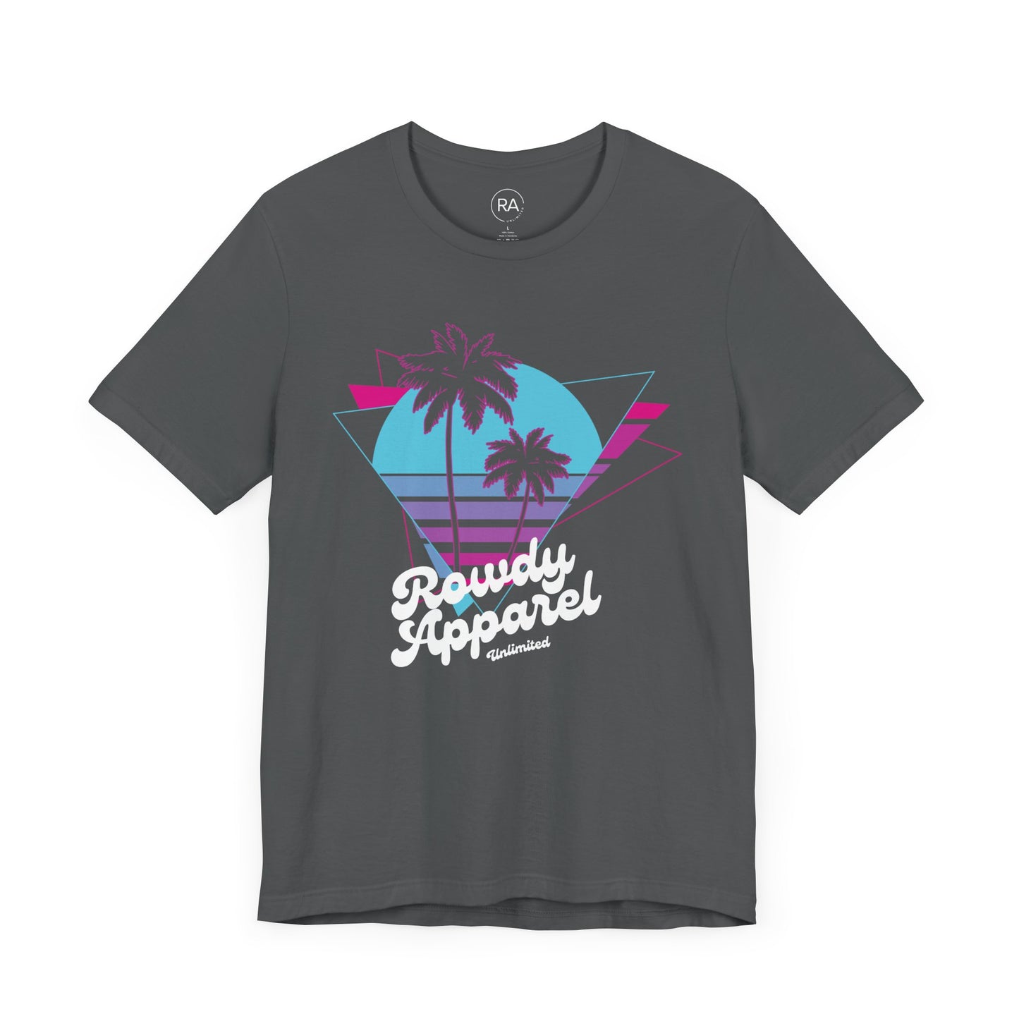 Neon Palm Retro Short Sleeve Tee