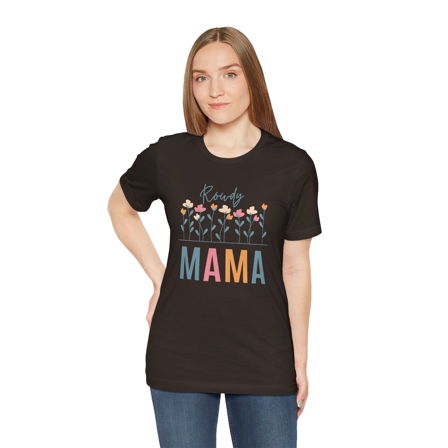 Rowdy Mama Floral Short Sleeve Tee