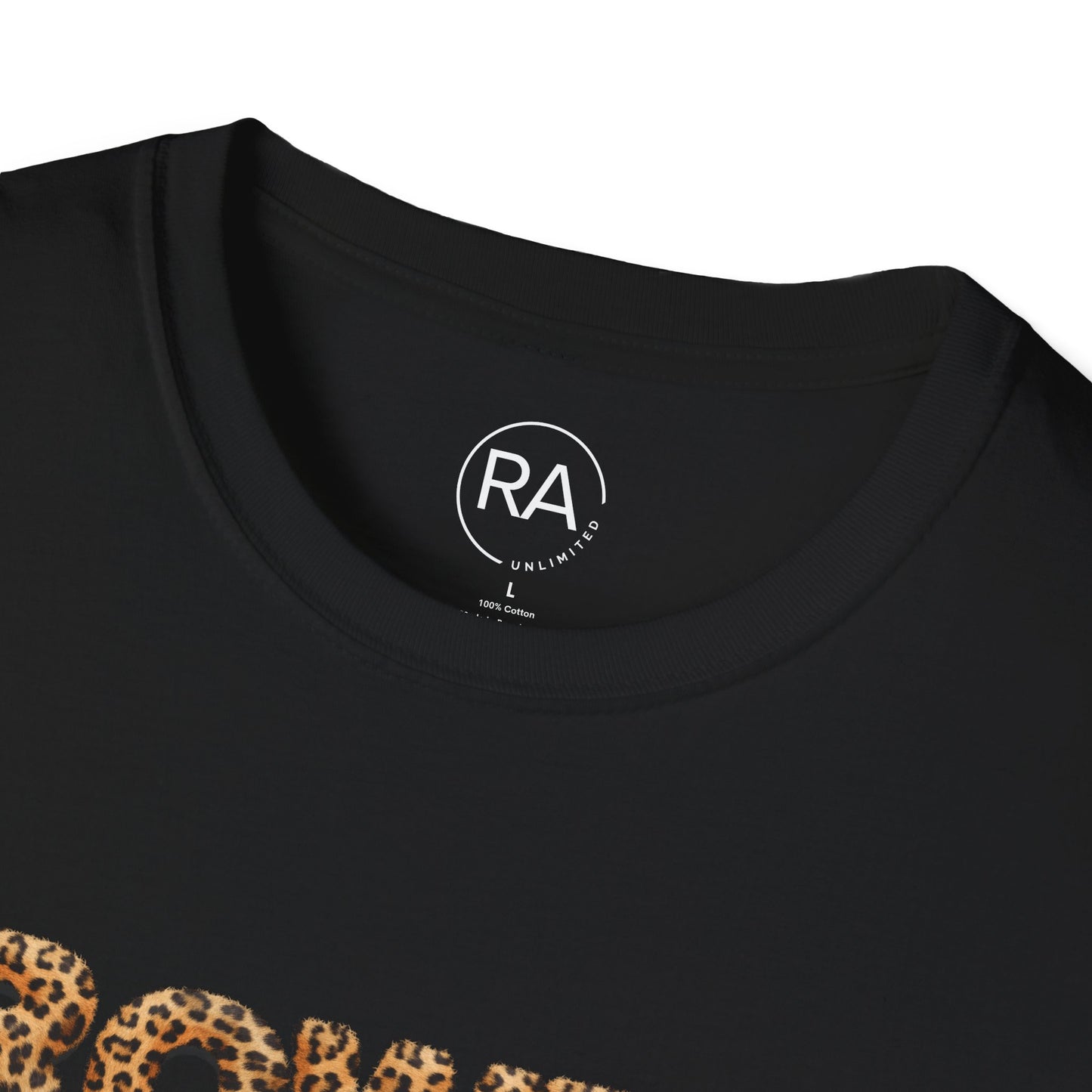 Fuzzy Animal Print Rowdy Unisex Softstyle T-Shirt