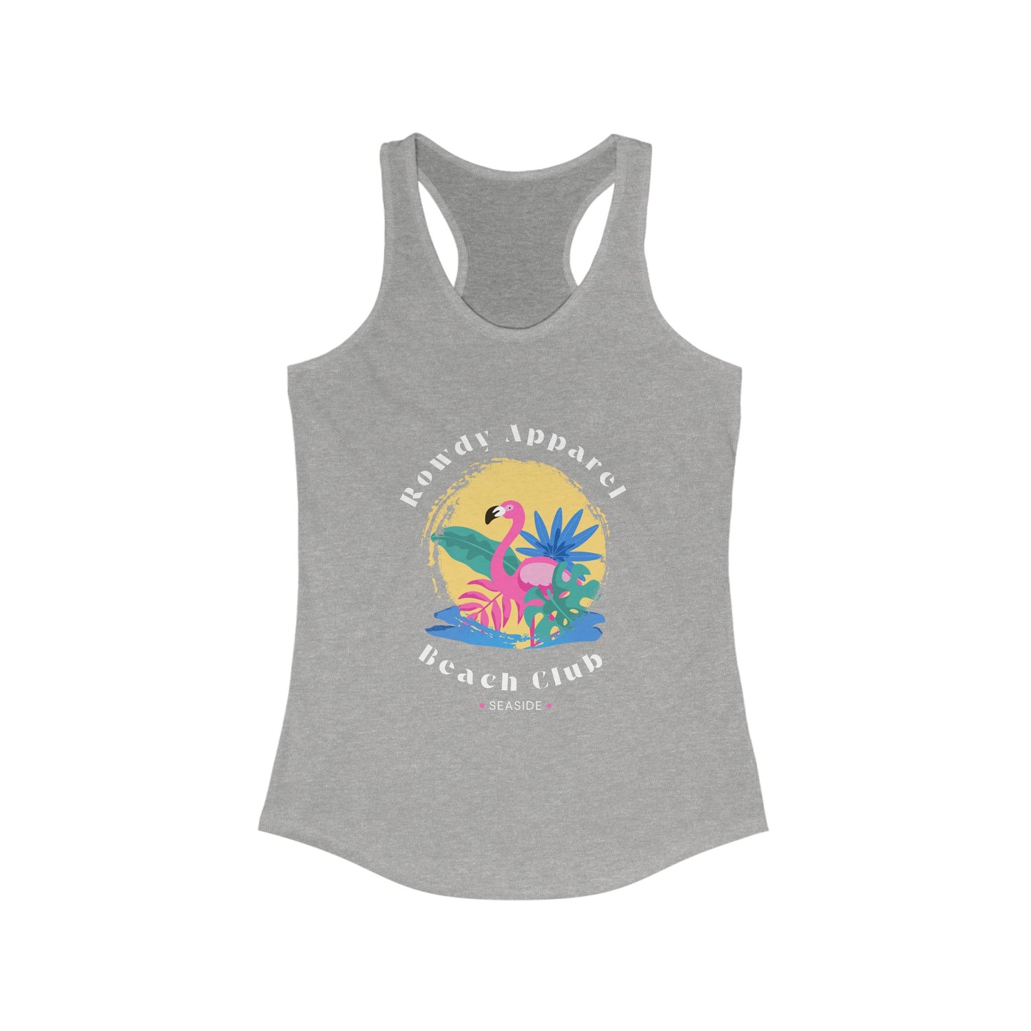 Women's Tank - Pink Flamingo Beach Club Design