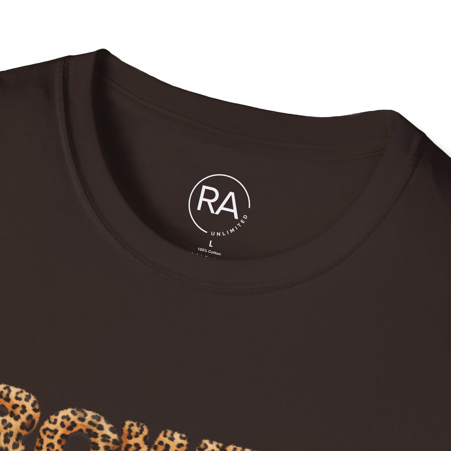 Fuzzy Animal Print Rowdy Unisex Softstyle T-Shirt