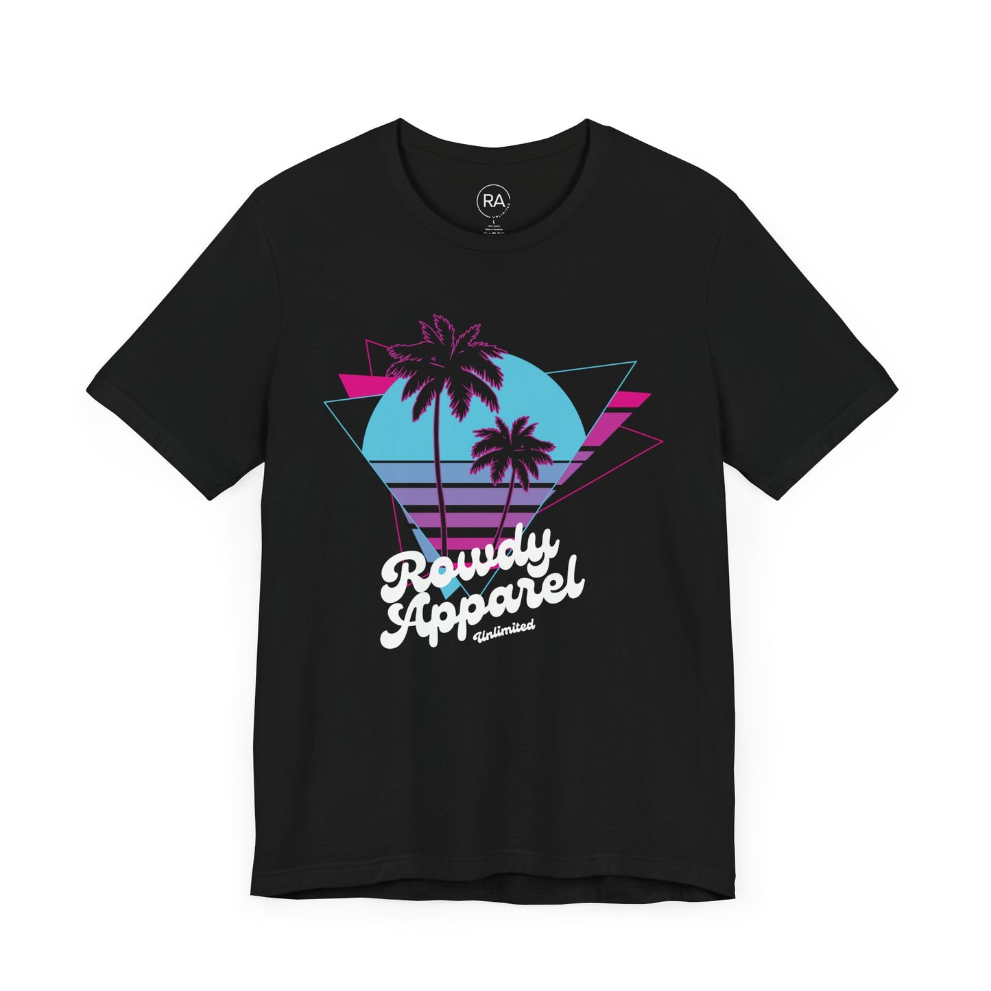 Neon Palm Retro Short Sleeve Tee