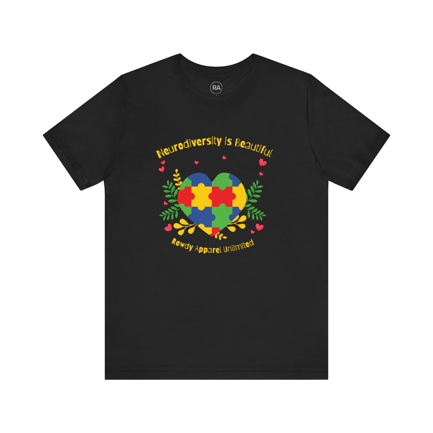 Neurodiversity is Beautiful Short Sleeve Tee-Autism Awareness