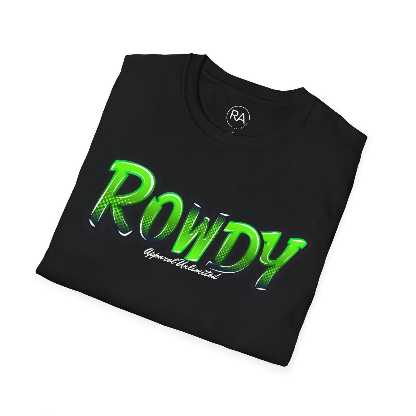 Green Graffiti Rowdy Unisex Softstyle T-Shirt