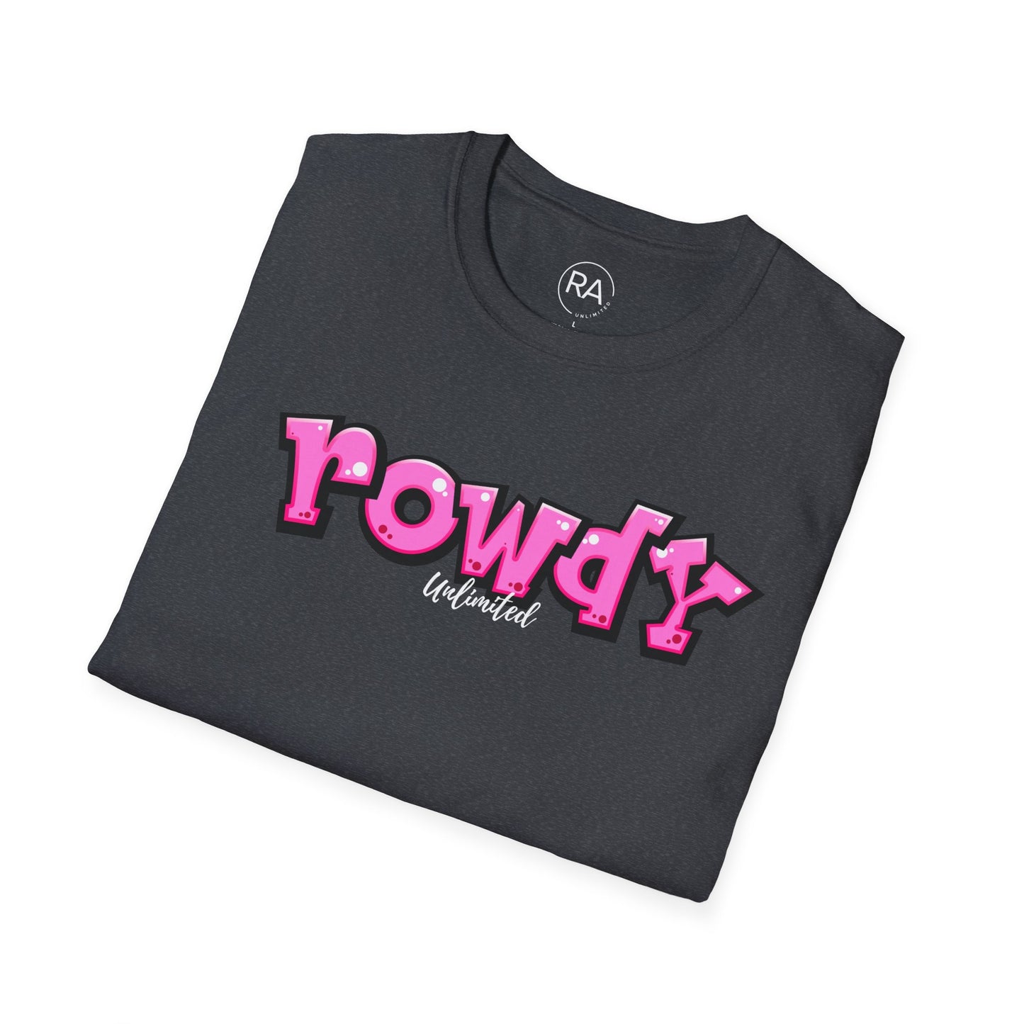 Pink Graffiti Rowdy Unisex Softstyle T-Shirt