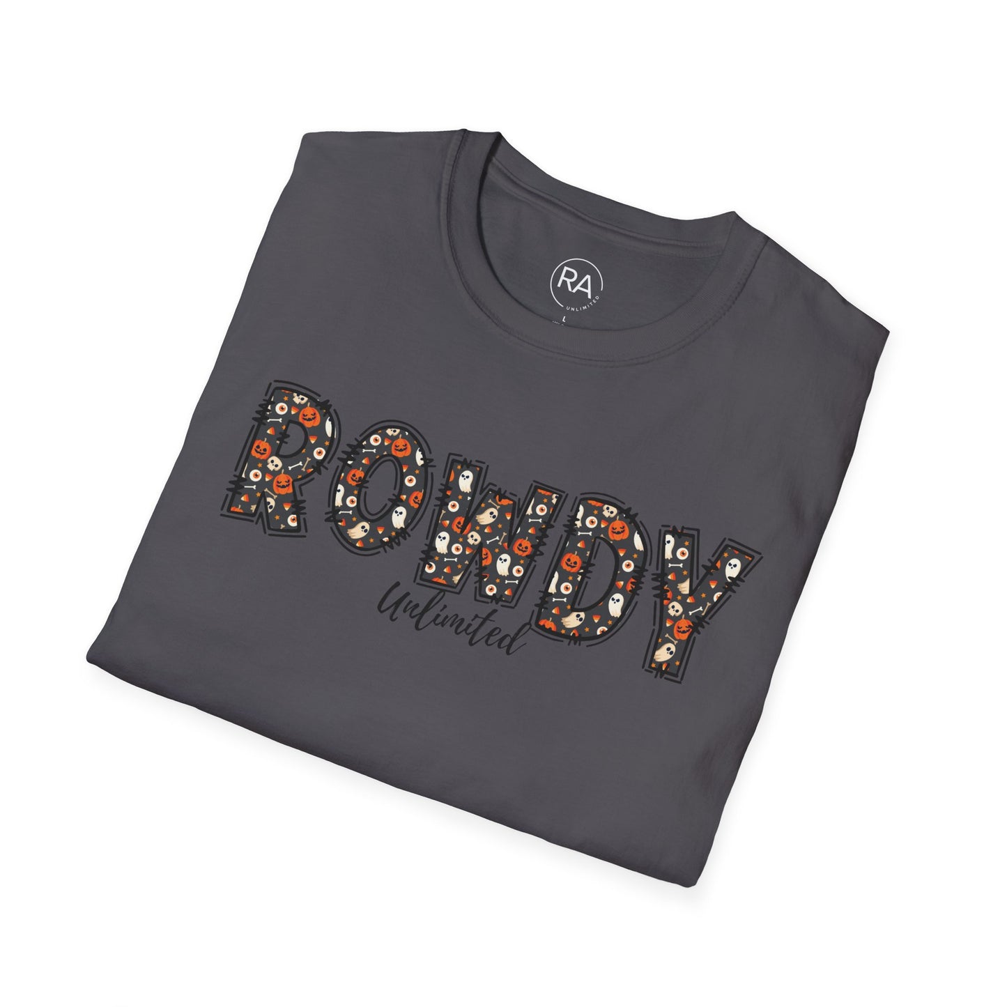 Rowdy Ghost Pumpkins Unisex Softstyle T-Shirt