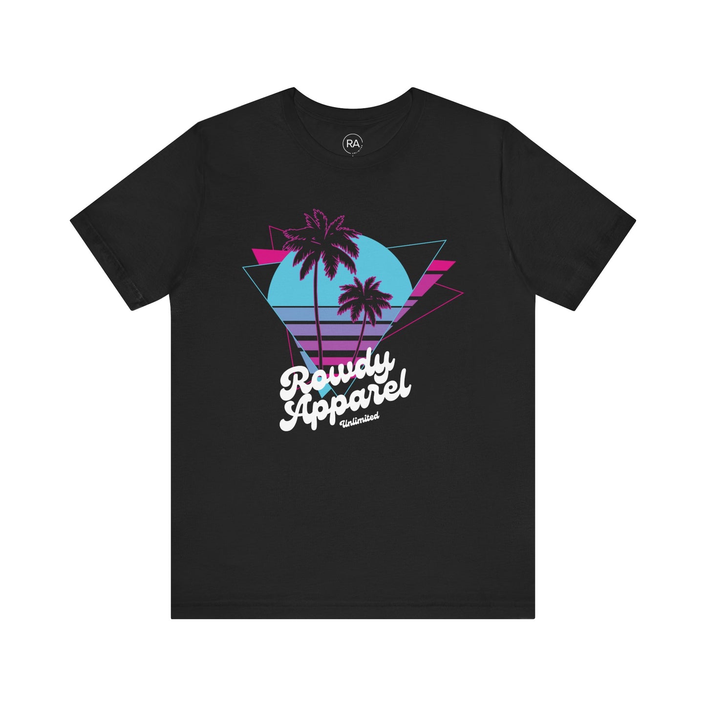 Neon Palm Retro Short Sleeve Tee