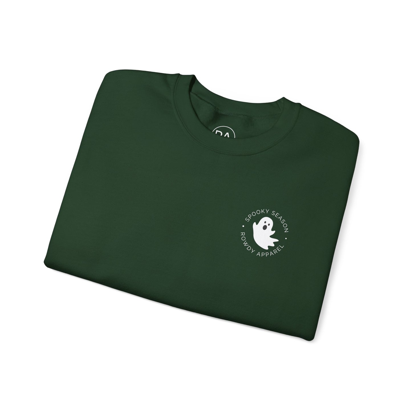 Spooky SZN Ghost Logo Unisex Heavy Blend™ Crewneck Sweatshirt