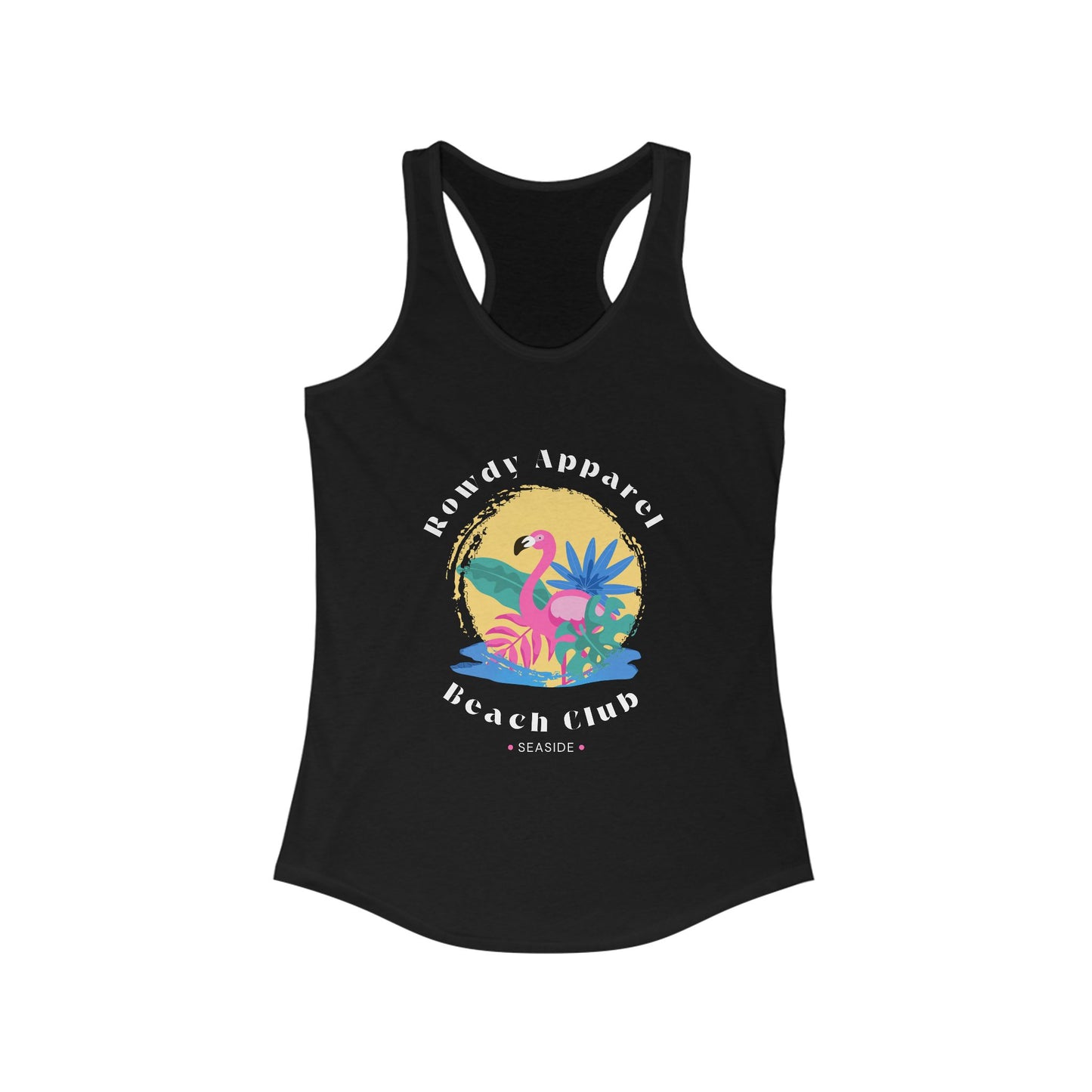 Women's Tank - Pink Flamingo Beach Club Design