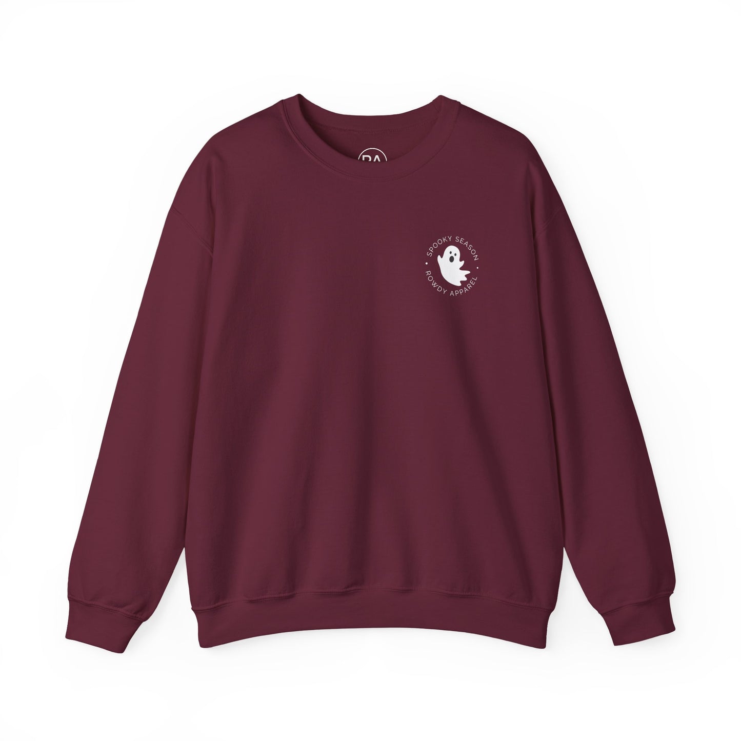 Spooky SZN Ghost Logo Unisex Heavy Blend™ Crewneck Sweatshirt