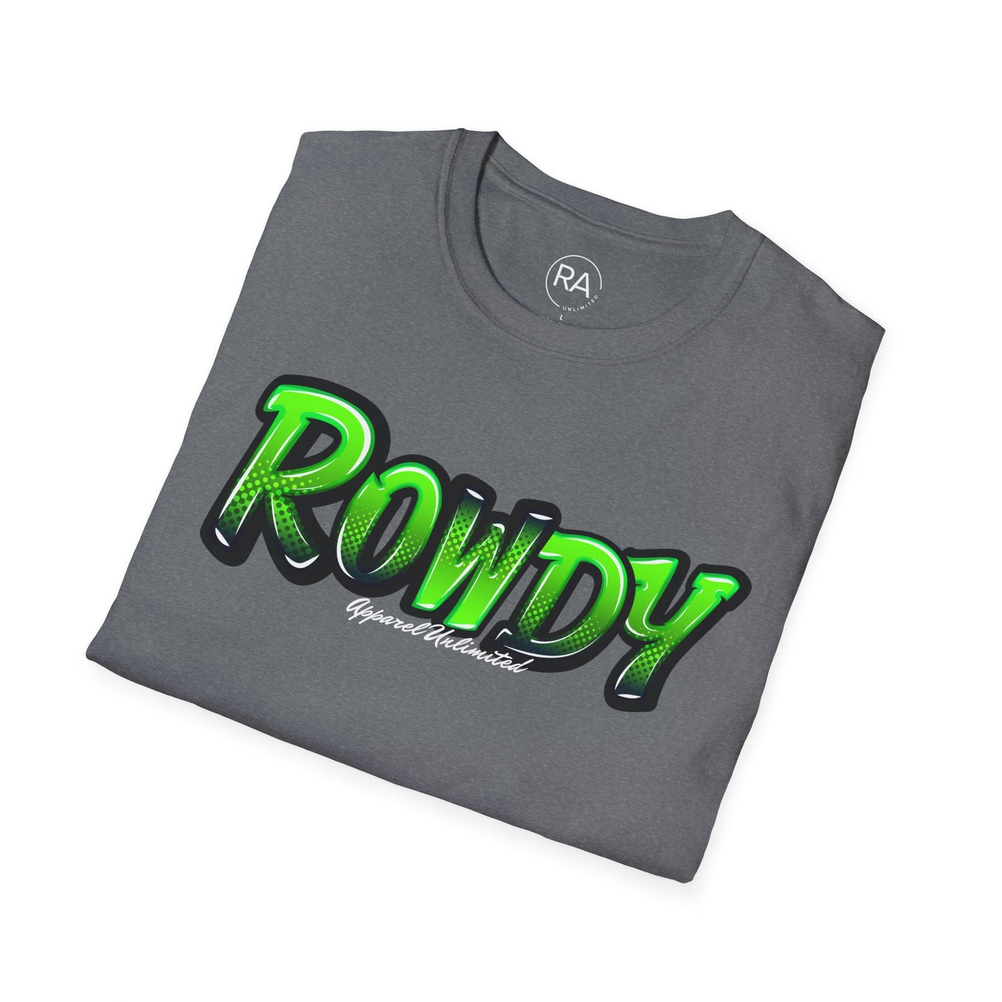 Green Graffiti Rowdy Unisex Softstyle T-Shirt