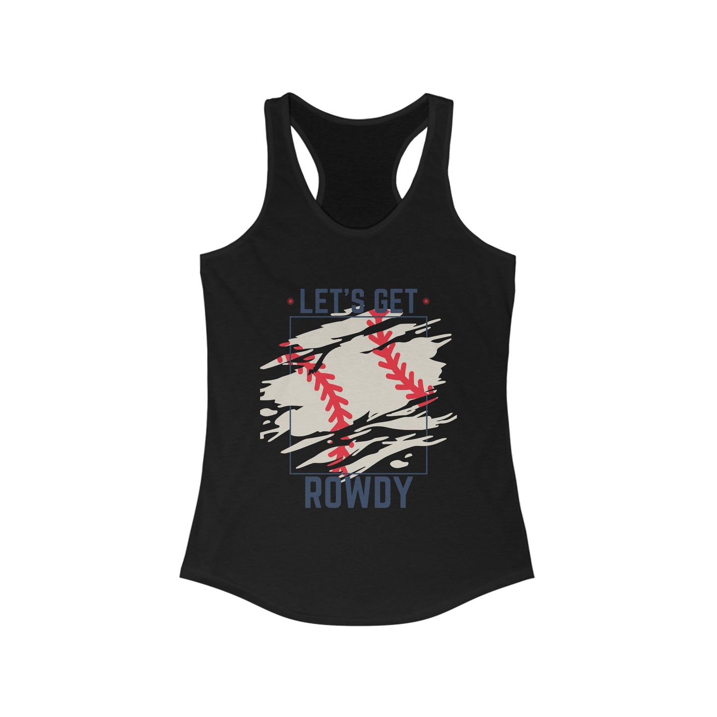 Women's Ideal Racerback Tank-LGR baseball