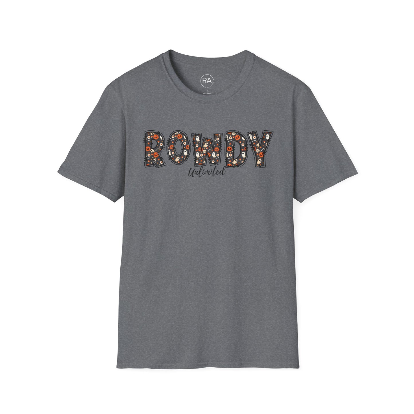Rowdy Ghost Pumpkins Unisex Softstyle T-Shirt