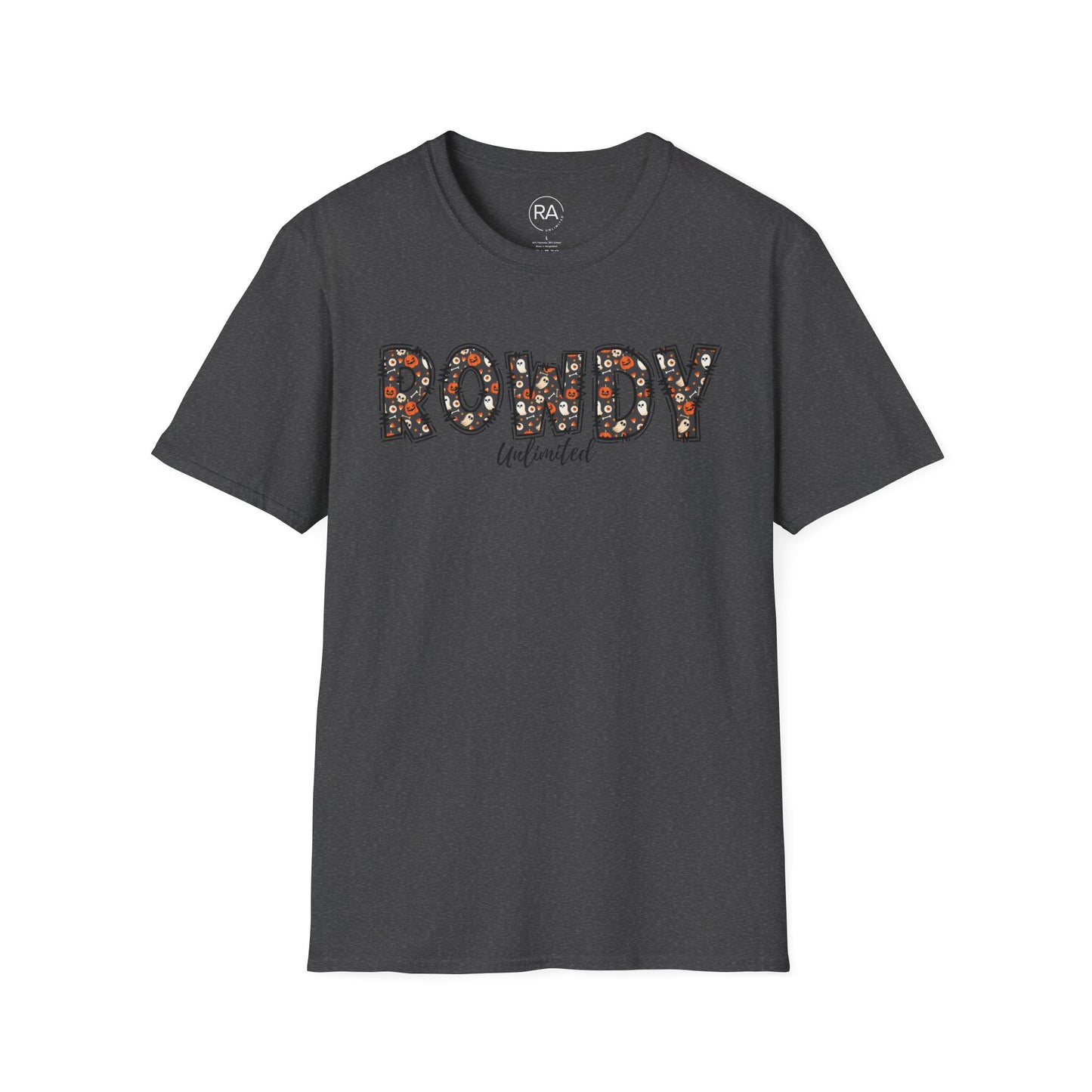 Rowdy Ghost Pumpkins Unisex Softstyle T-Shirt