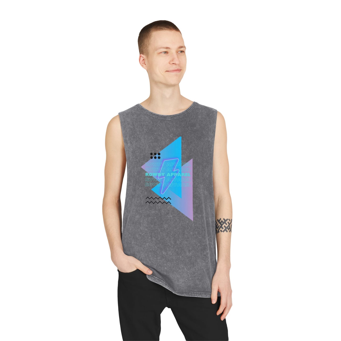 Retro Unisex Stonewash Tank Top