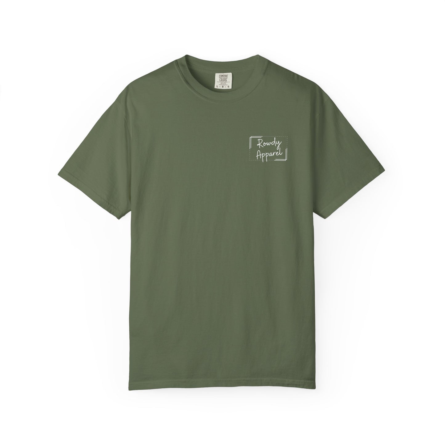 Rowdy Apparel Dotted Line Logo Unisex Garment-Dyed T-shirt