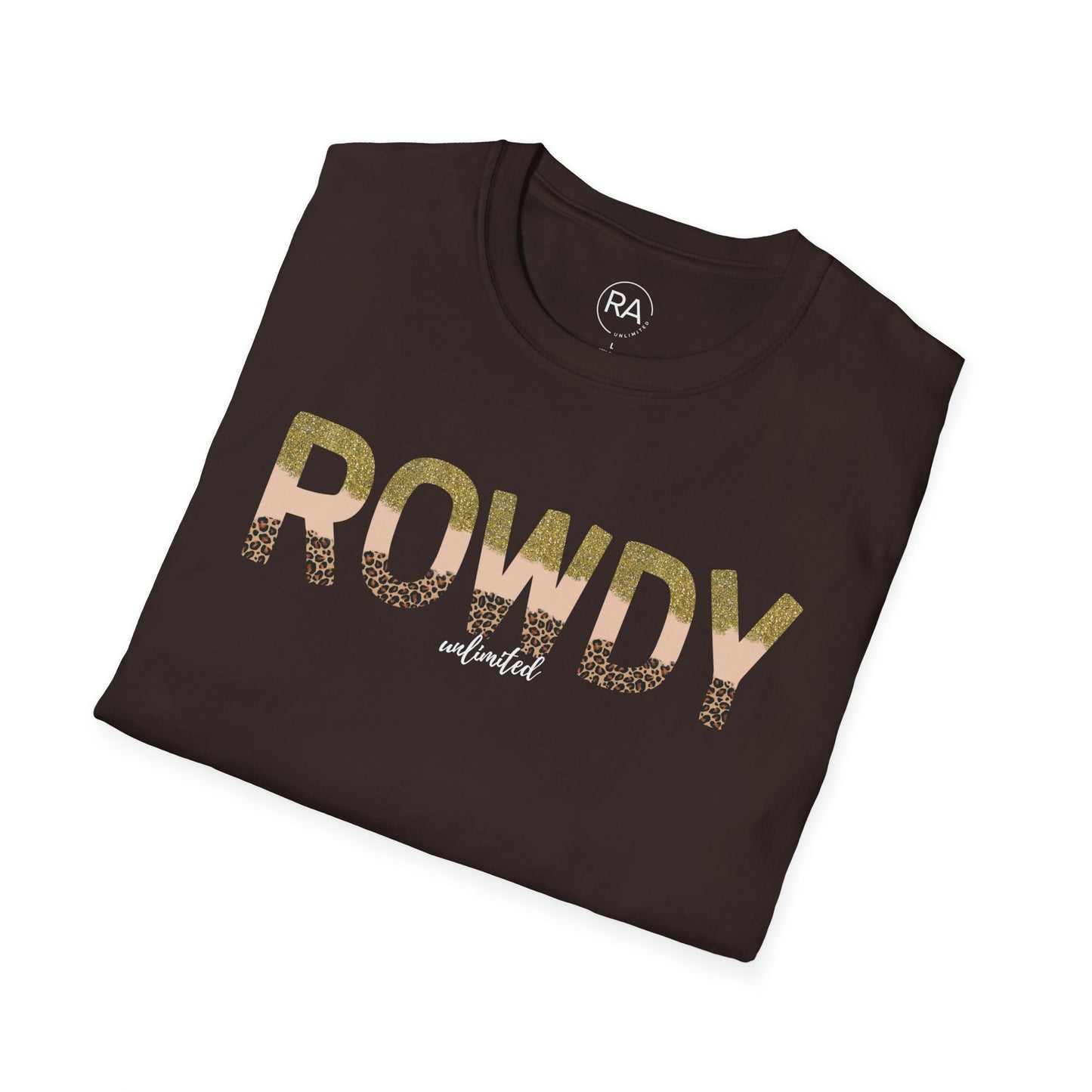 Sassy Animal Print Rowdy Unisex Softstyle T-Shirt