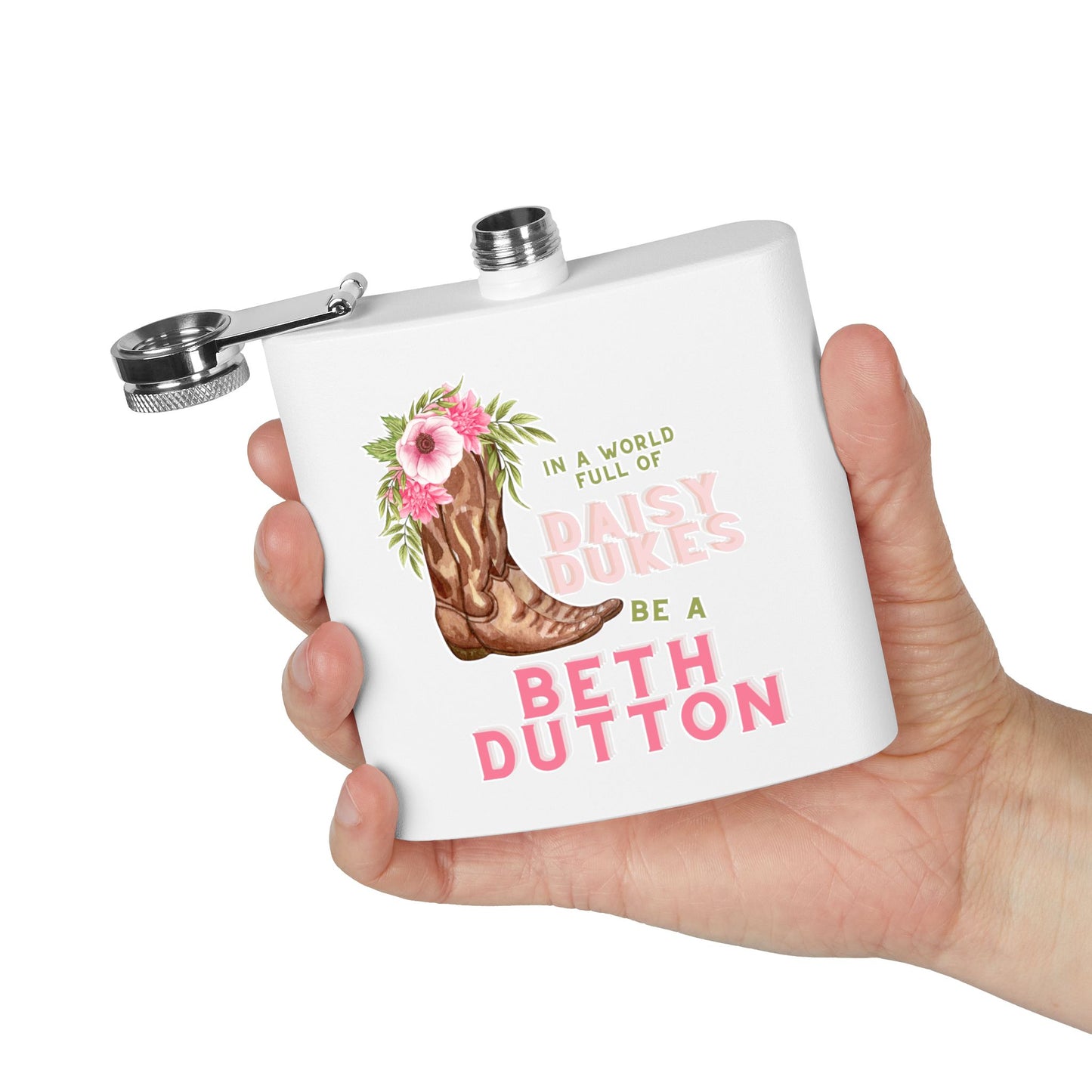 Stainless Steel Flask, 6oz