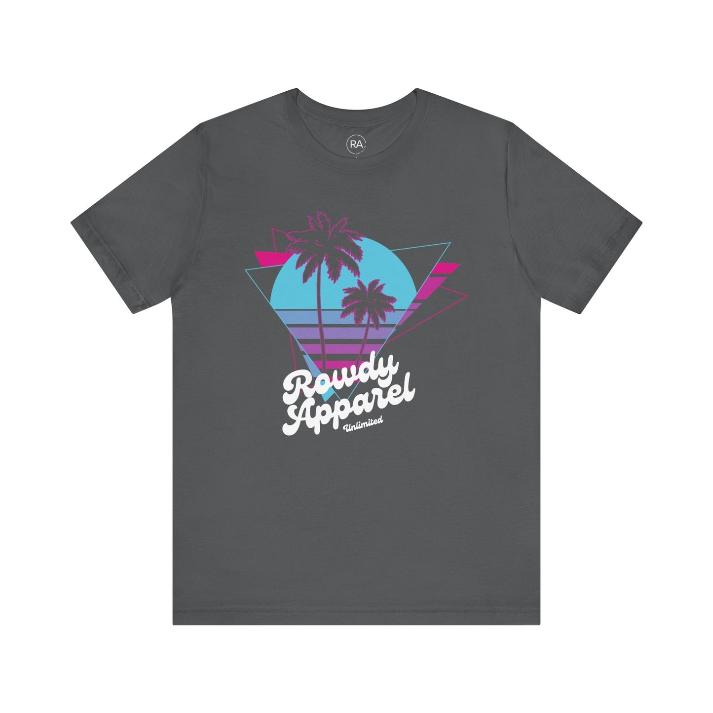 Neon Palm Retro Short Sleeve Tee