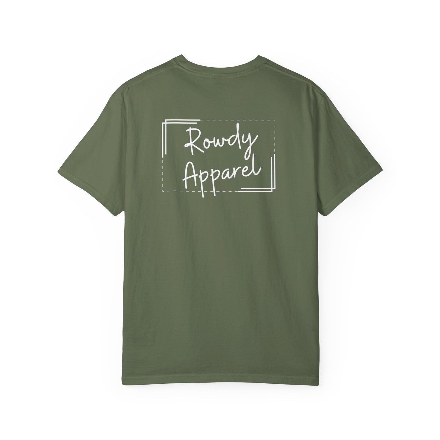 Rowdy Apparel Dotted Line Logo Unisex Garment-Dyed T-shirt
