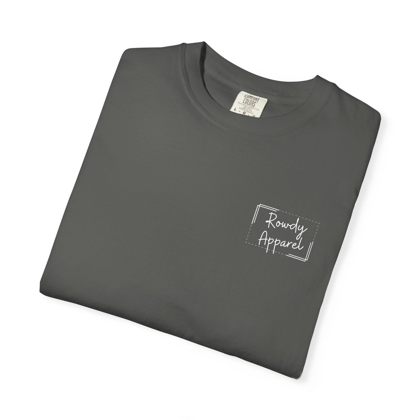 Rowdy Apparel Dotted Line Logo Unisex Garment-Dyed T-shirt