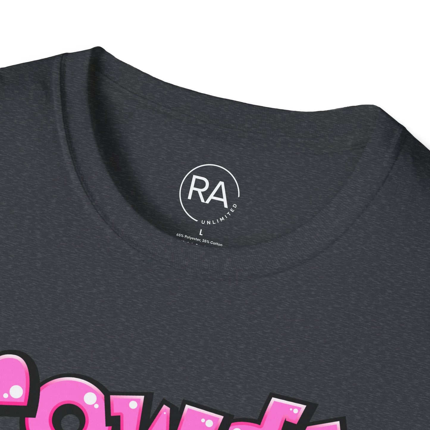 Pink Graffiti Rowdy Unisex Softstyle T-Shirt