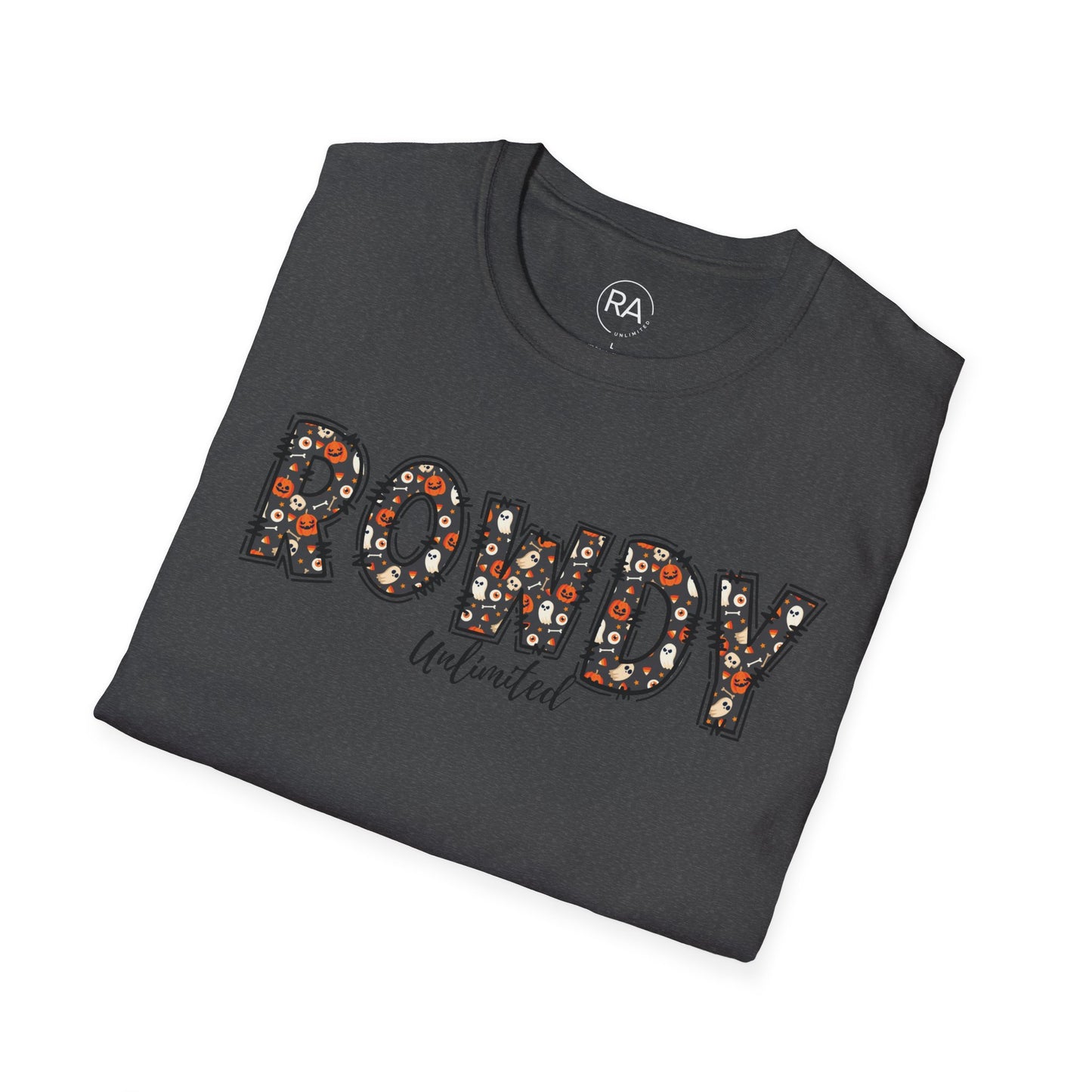 Rowdy Ghost Pumpkins Unisex Softstyle T-Shirt