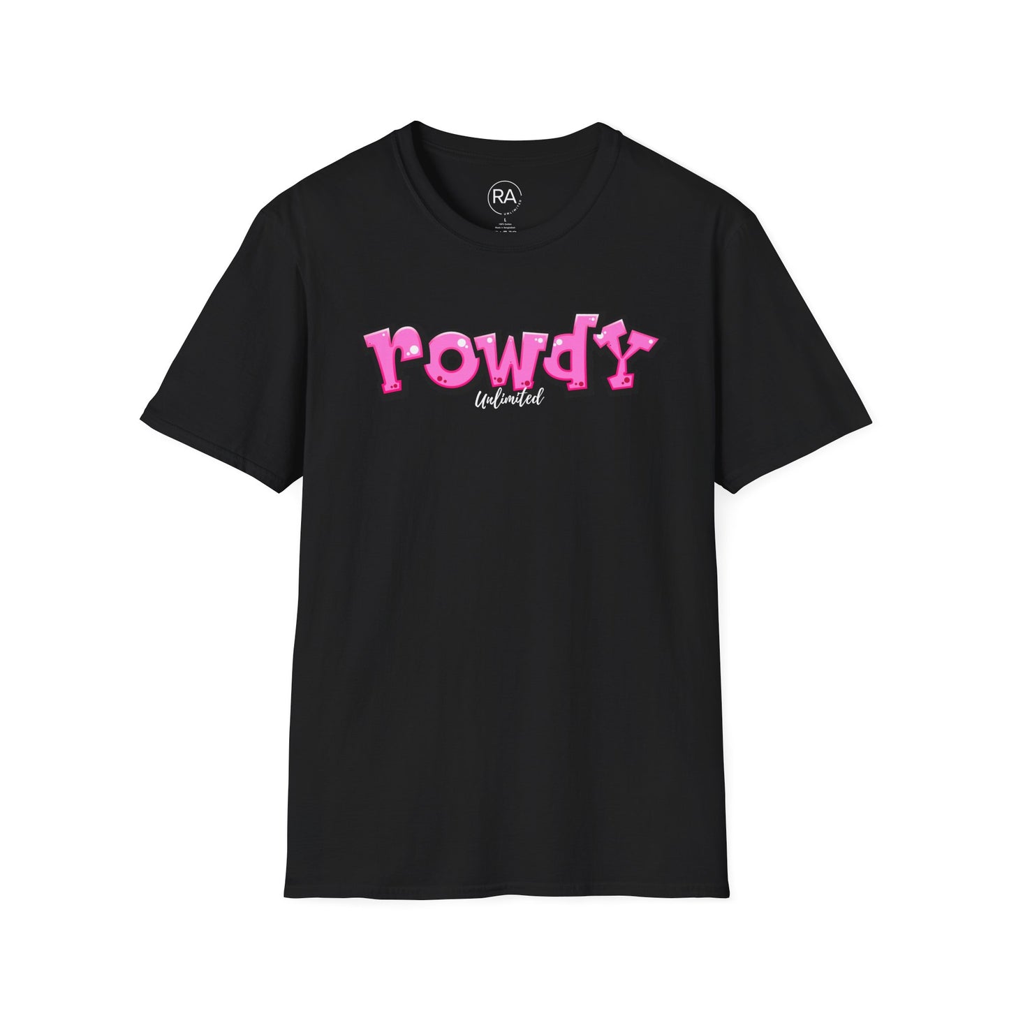 Pink Graffiti Rowdy Unisex Softstyle T-Shirt
