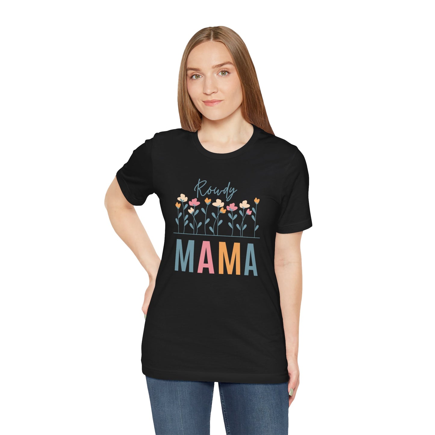 Rowdy Mama Floral Short Sleeve Tee