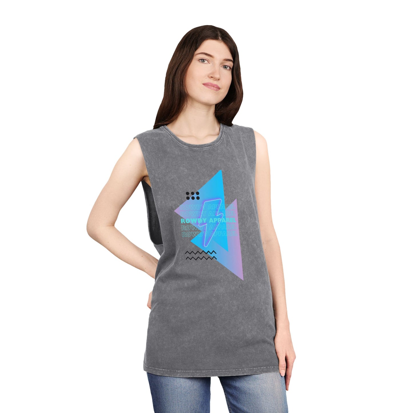 Retro Unisex Stonewash Tank Top