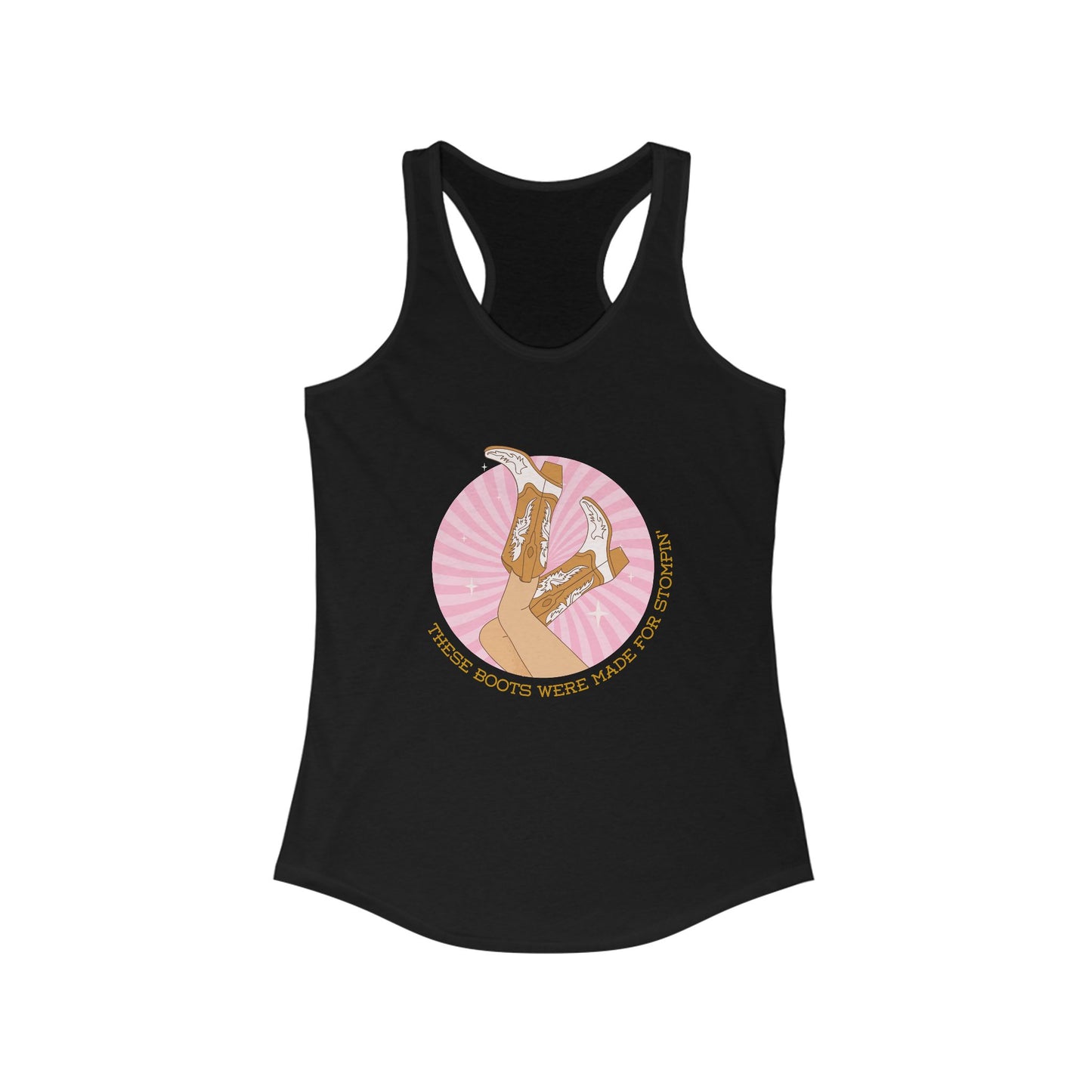 Women's Ideal Racerback Tank- stomping boots