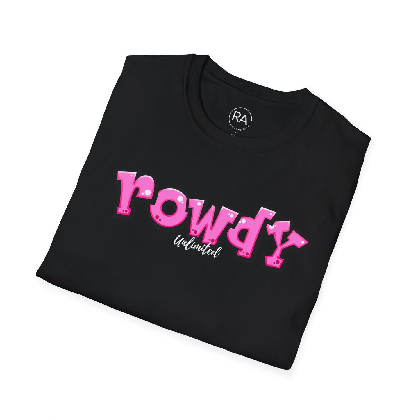 Pink Graffiti Rowdy Unisex Softstyle T-Shirt