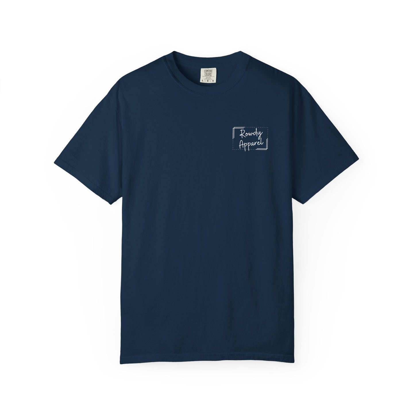 Rowdy Apparel Dotted Line Logo Unisex Garment-Dyed T-shirt