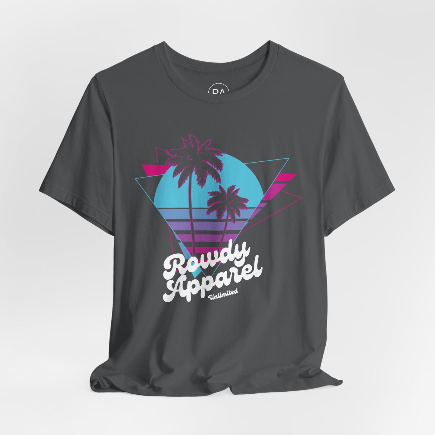 Neon Palm Retro Short Sleeve Tee