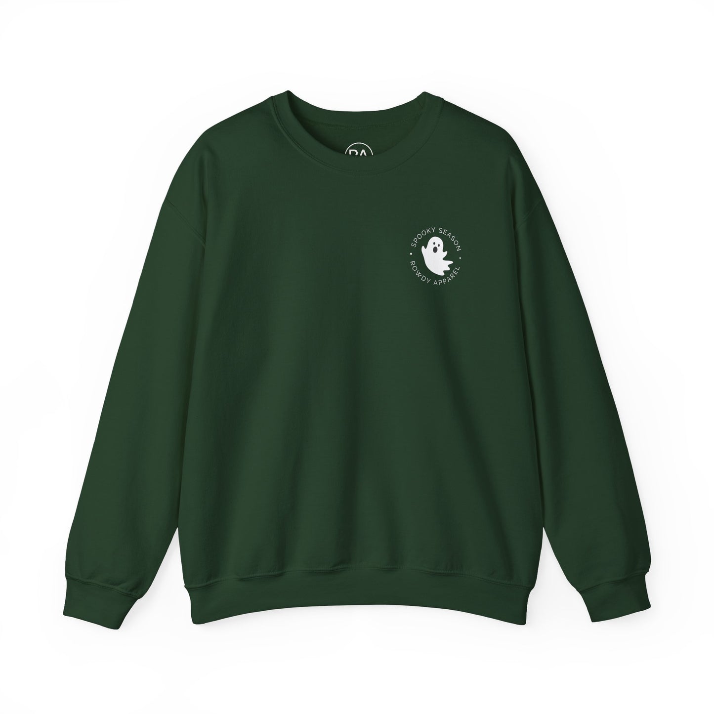 Spooky SZN Ghost Logo Unisex Heavy Blend™ Crewneck Sweatshirt