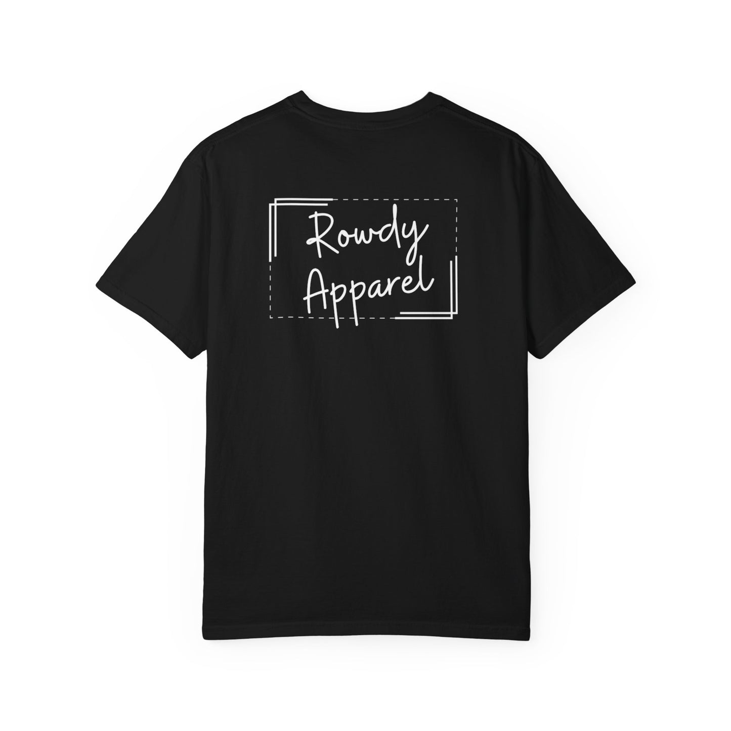 Rowdy Apparel Dotted Line Logo Unisex Garment-Dyed T-shirt