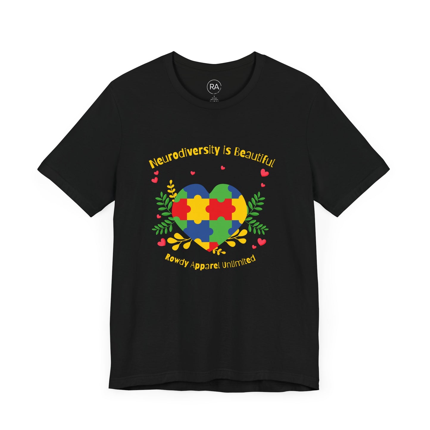 Neurodiversity is Beautiful Short Sleeve Tee-Autism Awareness