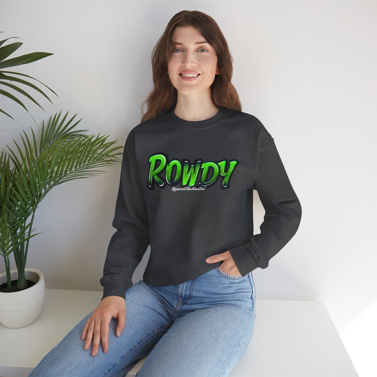 Graffiti Green Unisex Heavy Blend™ Crewneck Sweatshirt