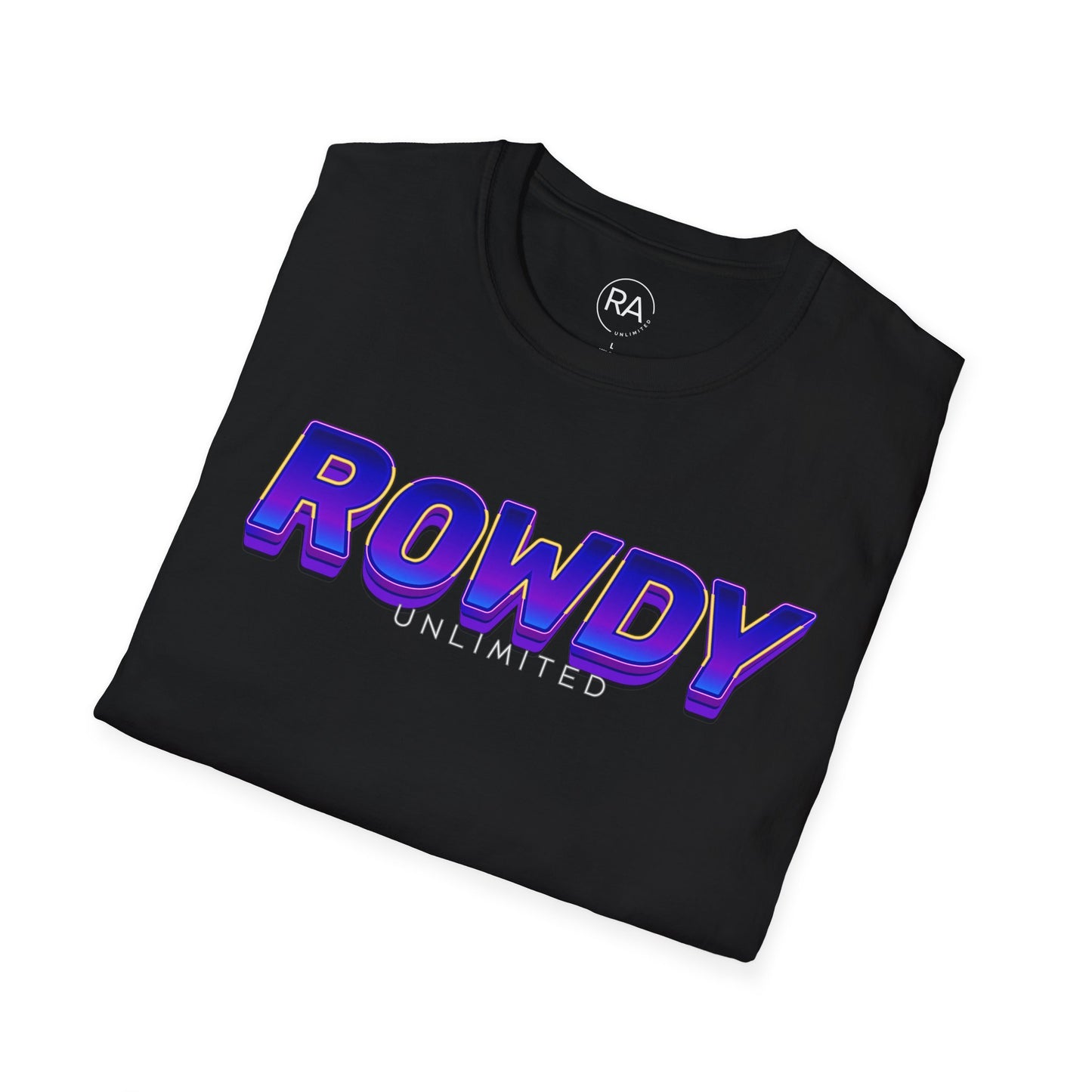 Super Rowdy Purple Unisex Softstyle T-Shirt