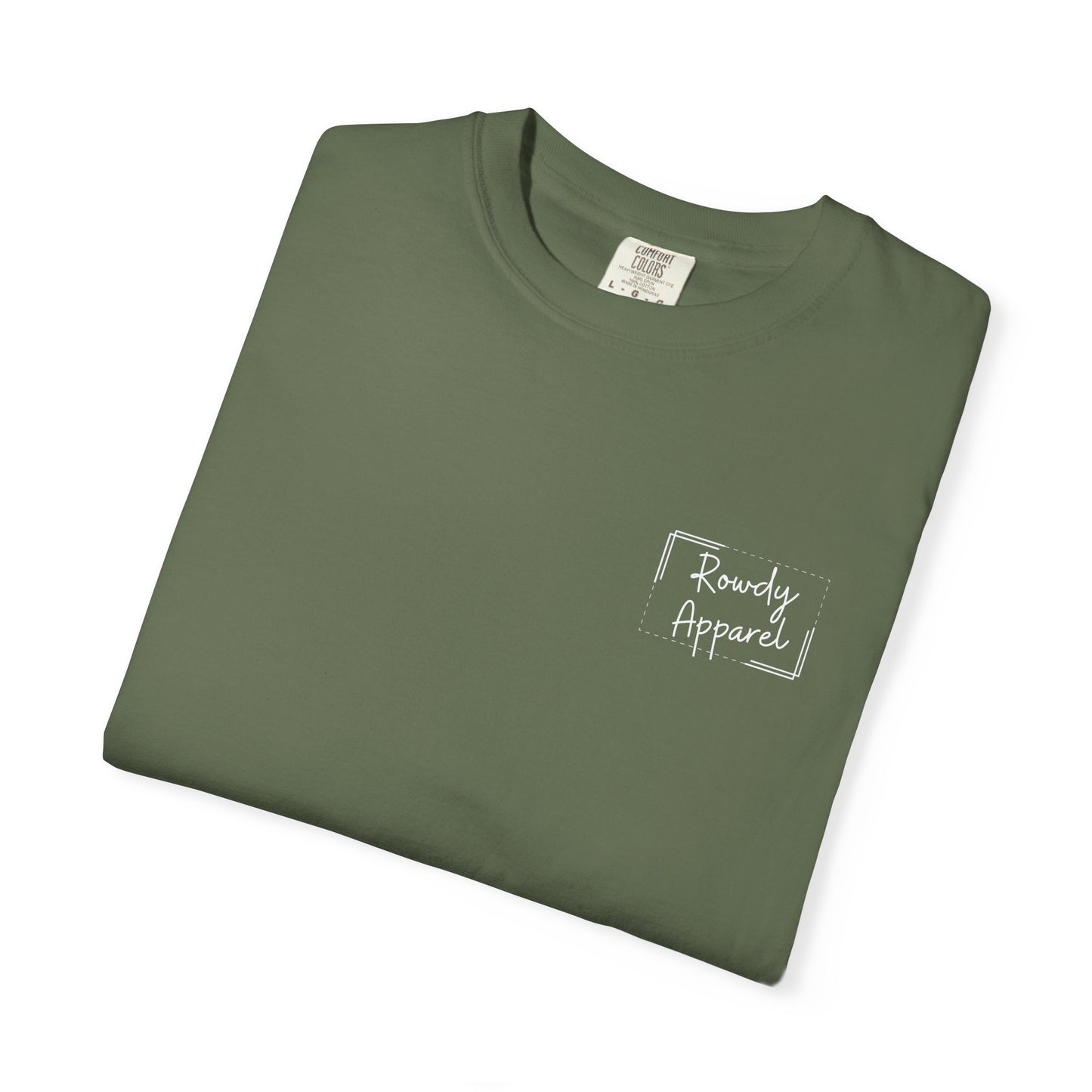 Rowdy Apparel Dotted Line Logo Unisex Garment-Dyed T-shirt