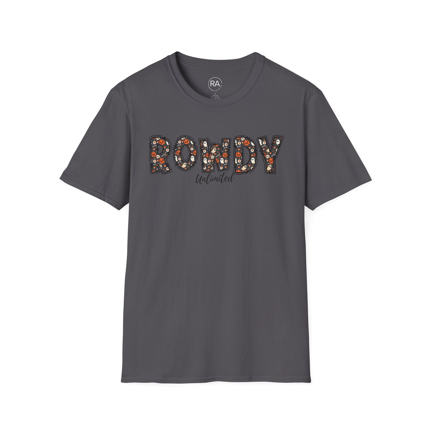 Rowdy Ghost Pumpkins Unisex Softstyle T-Shirt