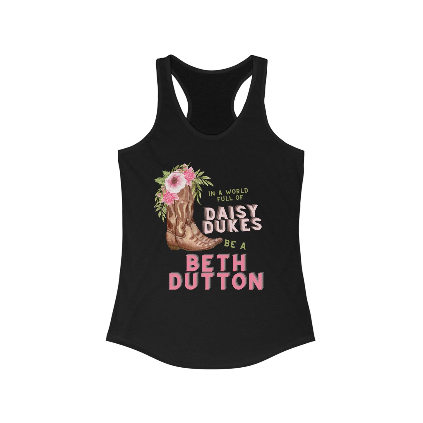 Women's Ideal Racerback Tank-Beth Dutton