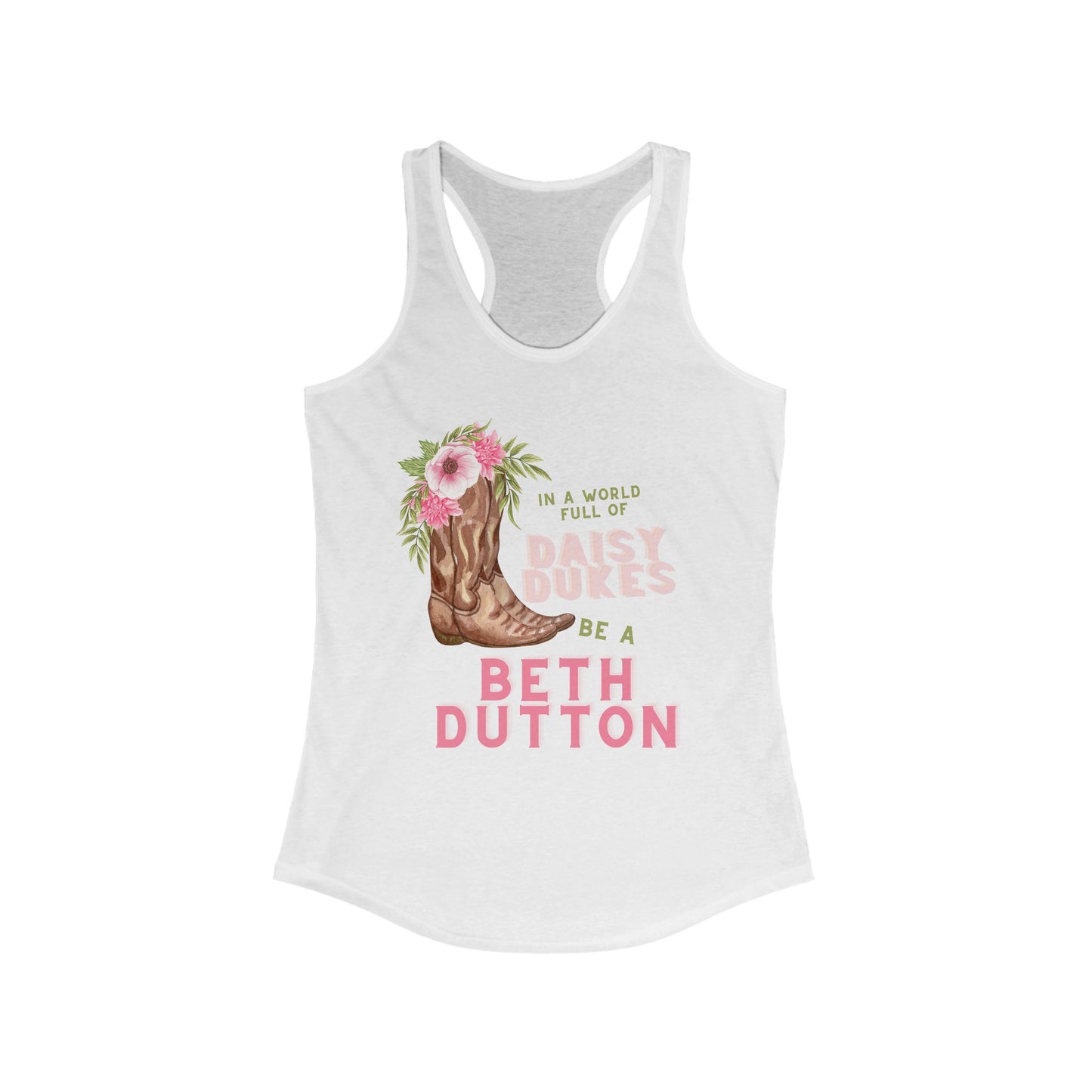 Women's Ideal Racerback Tank-Beth Dutton