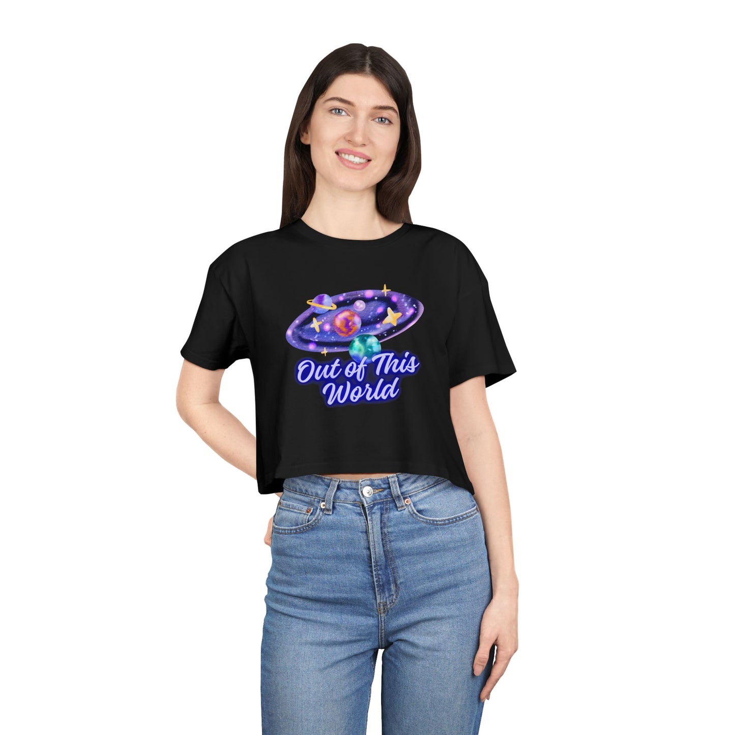 Out of This World Women's Crop Tee