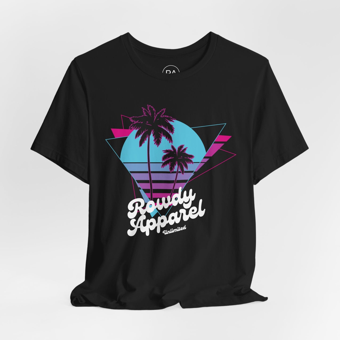 Neon Palm Retro Short Sleeve Tee