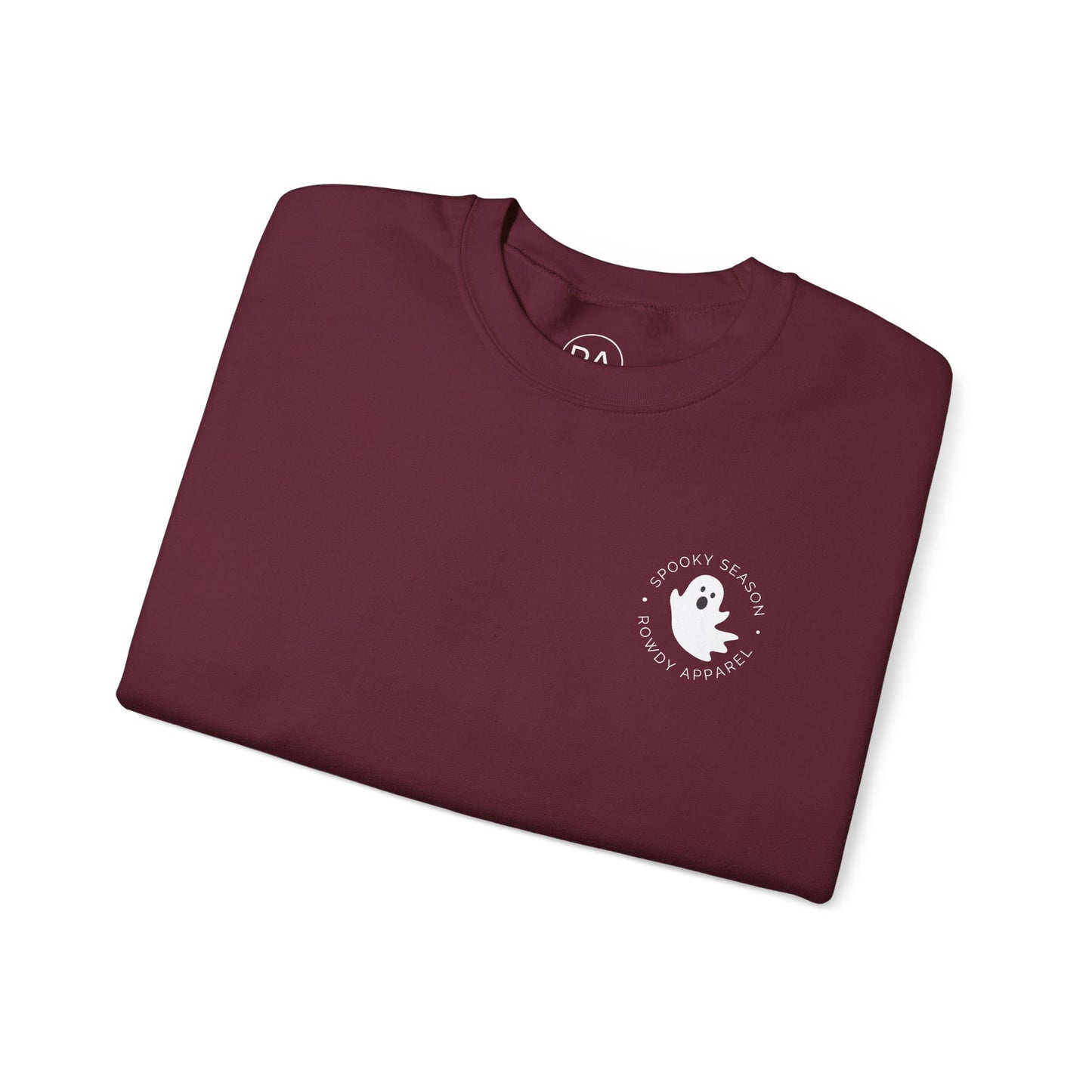 Spooky SZN Ghost Logo Unisex Heavy Blend™ Crewneck Sweatshirt