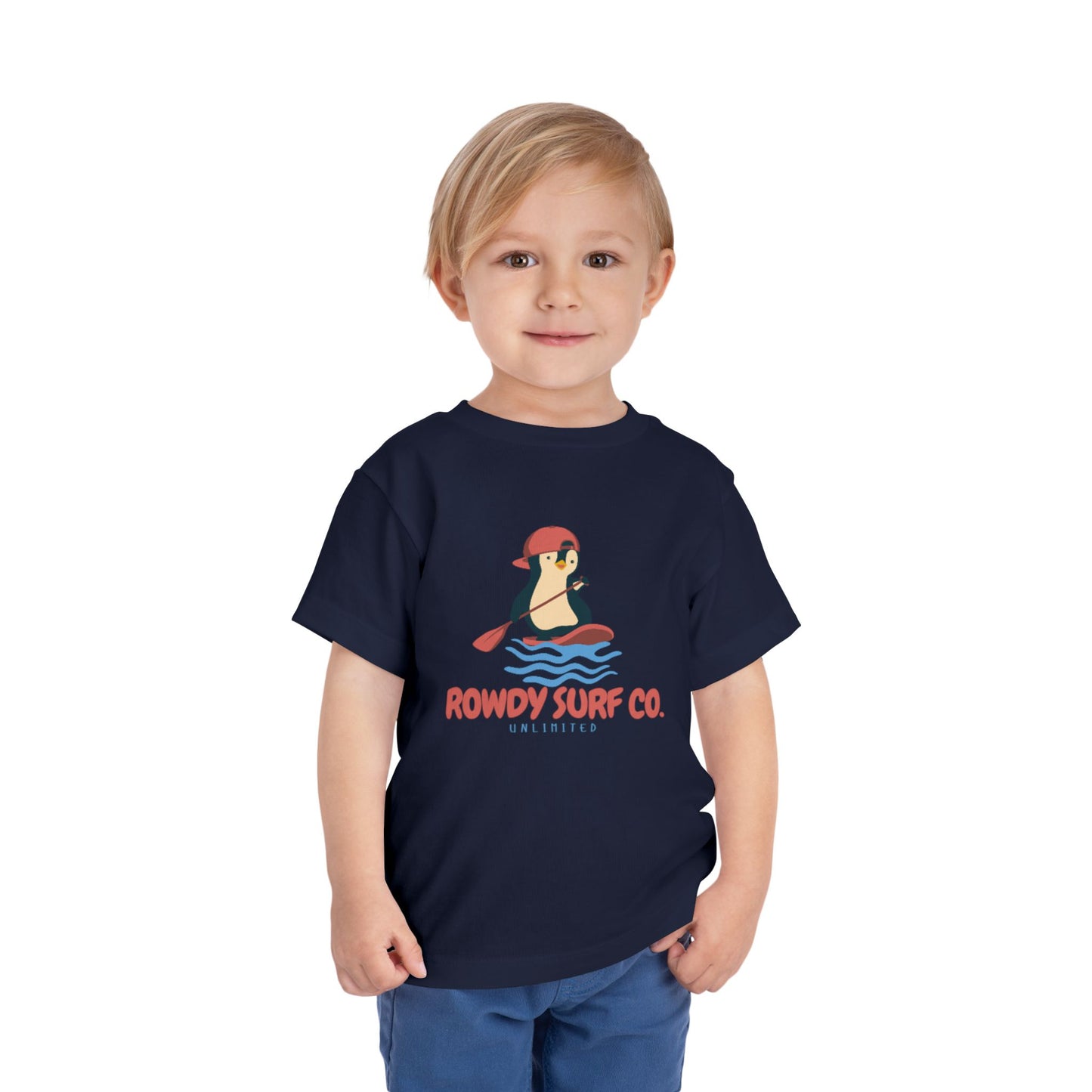 Surfing Penguin Toddler Short Sleeve Tee